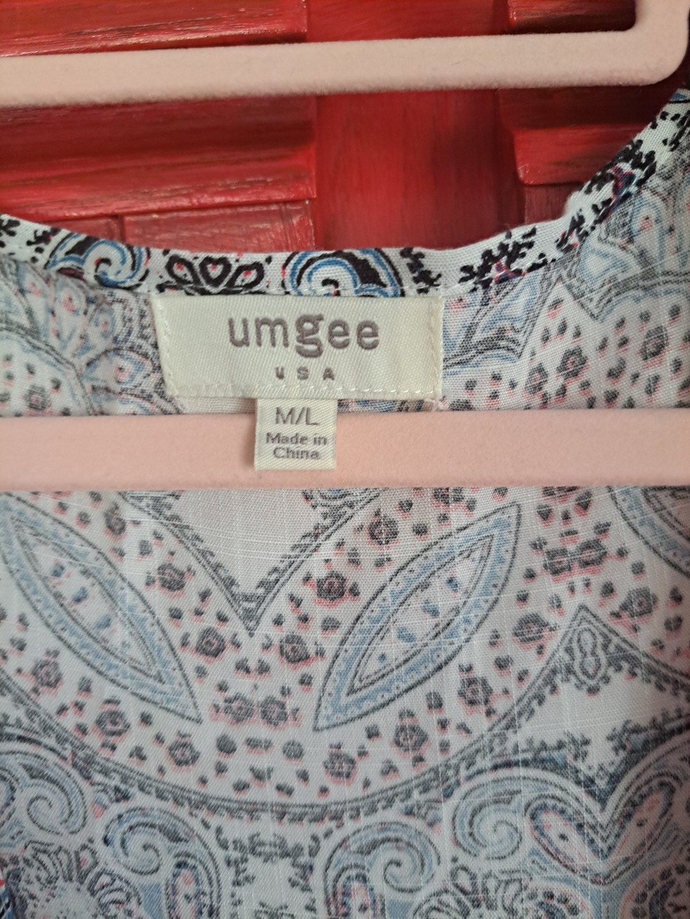 Umgee M/L boho Fringed Paisley Pocketed Maxi Vest Festival Retro - Picture 4 of 5